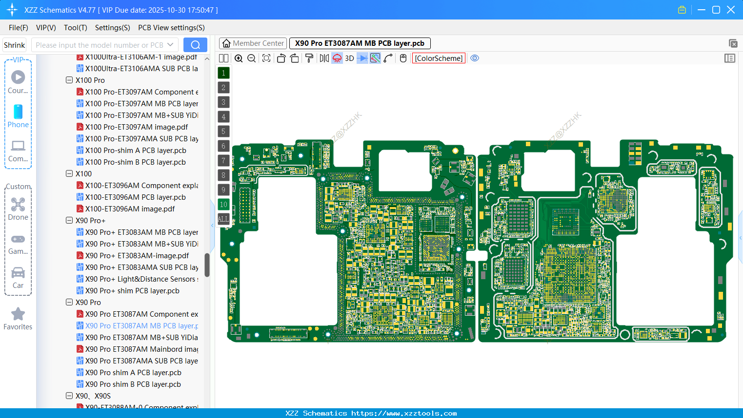 VIVO X90 Pro ET3087AM MB PCB Layer